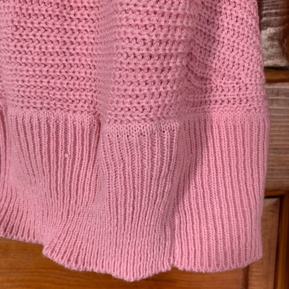 Pink faux wrap sweater - Picture 4 of 5